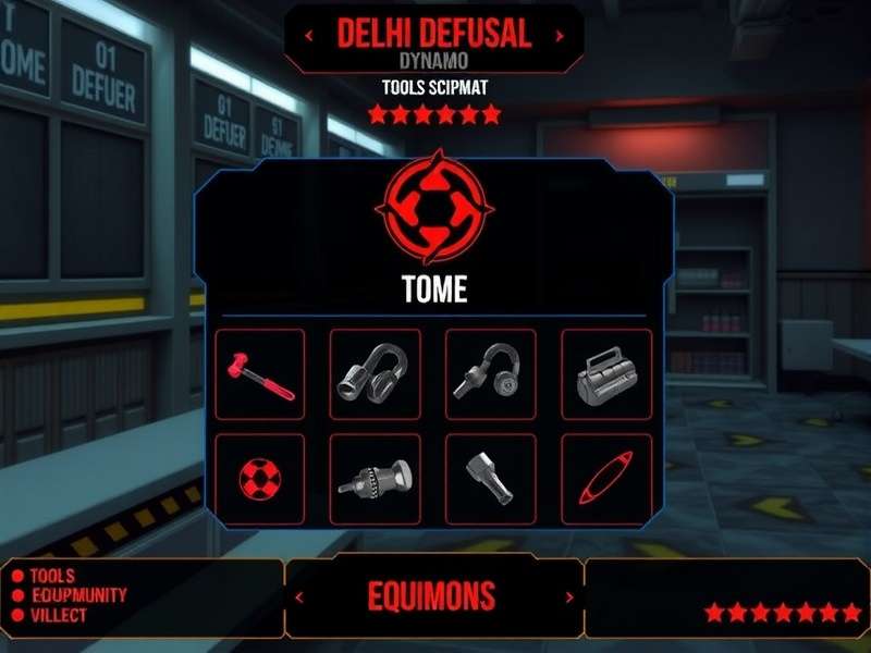 Delhi Defuser Dynamo tools and equipment interface